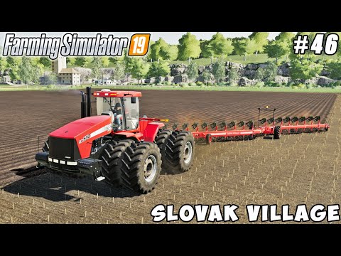 Plowing with new big tractor, liming, sowing oats | Slovak Village | Farming simulator 19 | ep #46