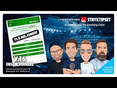 Stryktipspodden v.15. -Ensam Vinnare!