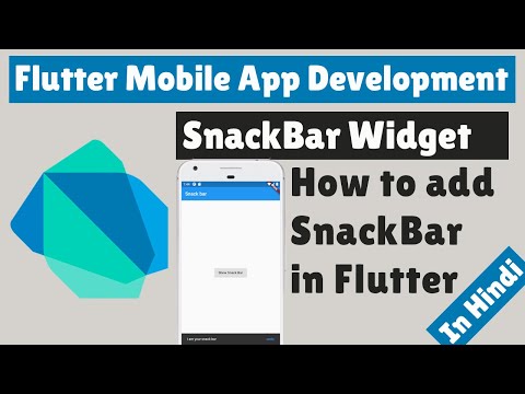 Flutter Mobile App Development How to add SnackBar in Flutter
