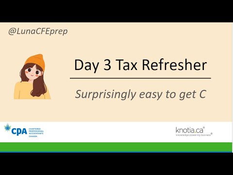 CFE Day 3 | Tax Refresher - Part 1