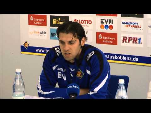 Pressekonferenz der TuS Koblenz nach dem Spiel gegen Waldhof Mannheim