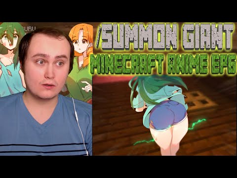 EPIC Minecraft Reaction - /summon giant in Anime ep6!! 😱