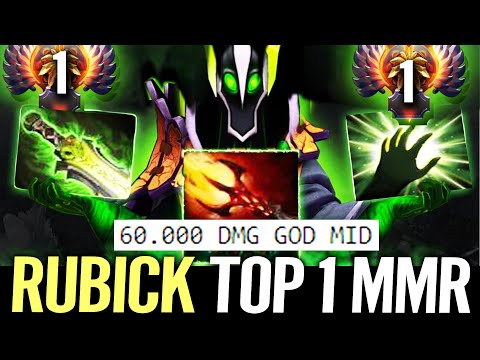 🔥 TOP 1 MMR Rubick GOD MID — 60.000 Damage Dagon + EB 100% WTF Monster Burst DMG Dota 2 Pro