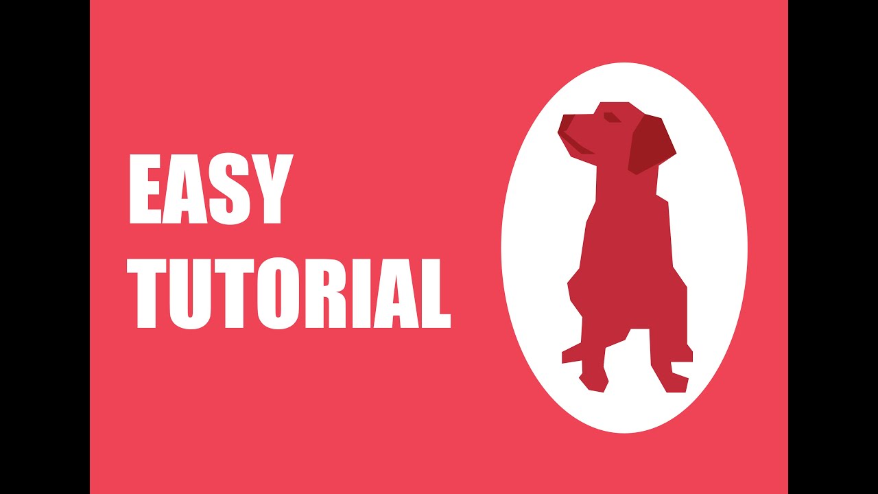 How to draw a DOG in Adobe Illustrator!