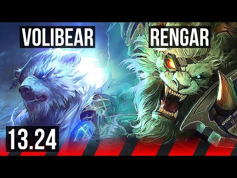 VOLIBEAR vs RENGAR (TOP) | 700+ games, 5/2/7 | KR Master | 13.24