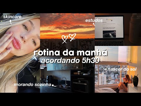 rotina da manhã 5h30 | estudos, alimentação, morando sozinha...