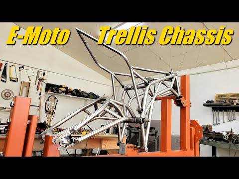 Homemade Electric Motorcycle Build - E-Bike - Gen II, Ep 1: Trellis Chassis