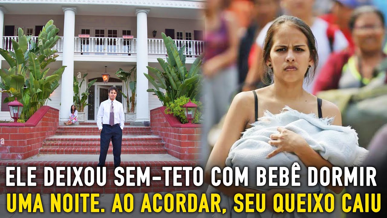 Jovem deixou mendiga com bebê dormir em sua casa. Ao acordar, seu queixo caiu