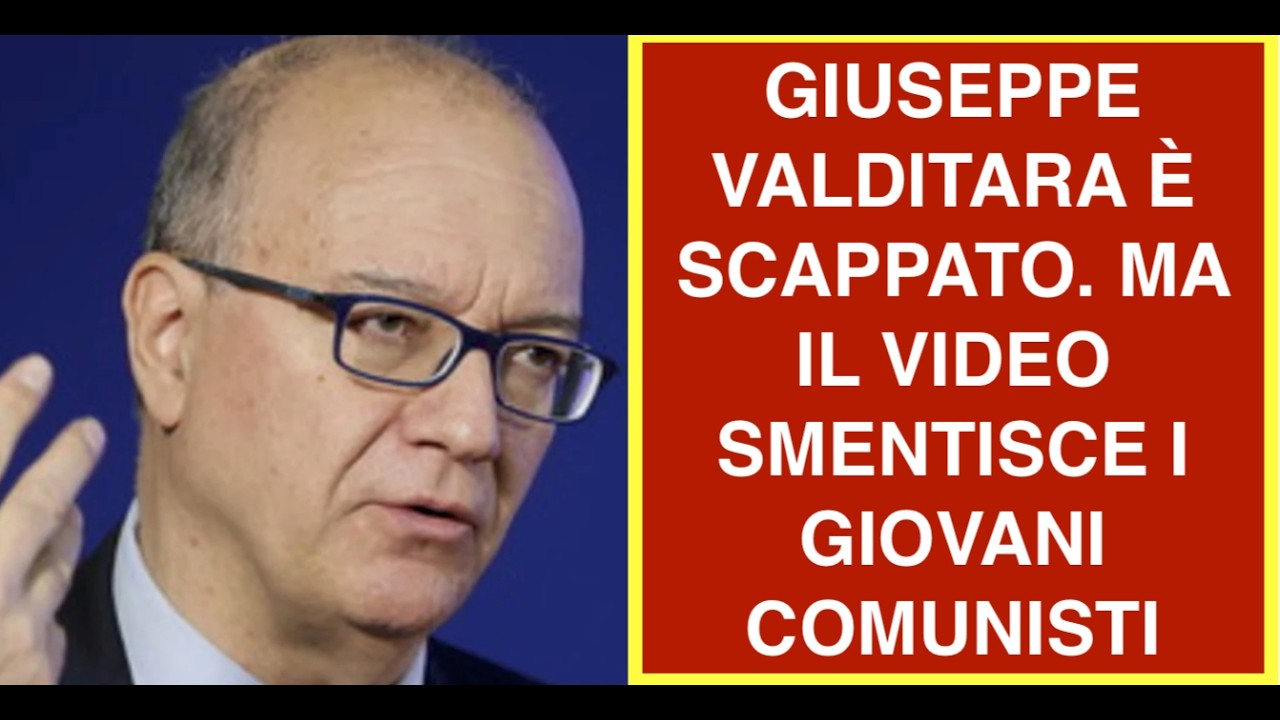 GIUSEPPE VALDITARA È SCAPPATO. MA IL VIDEO SMENTISCE I GIOVANI COMUNISTI