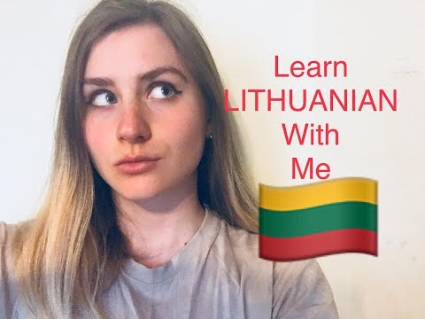 Learn LITHUANIAN with me/teaching Charlotte LITHUANIAN
