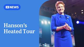 One Nation leader Pauline Hanson concludes European tour with UK speech on immigration and transgender rights