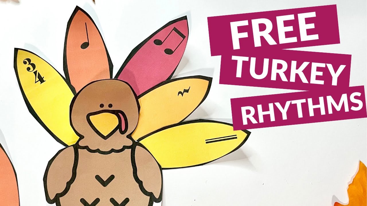 Turkey Rhythm FREE Thanksgiving Music Craft or Centers Activity