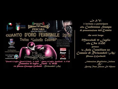 Guanto D'Oro Femminile 2018 Trofeo Colombi SEMIFINALI