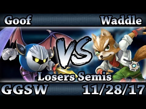 GGSW 60 - Goof (MetaKnight) Vs. Waddle (Fox) Smash Wii U Losers Semis - Smash 4