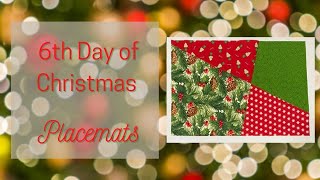 Quilted Placemats - stack n -slash technique for holiday decor