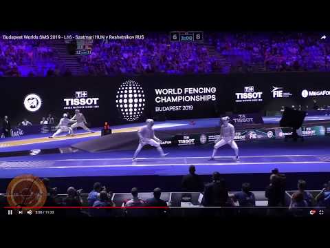 Sabre Analysis with Jeff Spear - Budapest World Championships - L16 - Reshetnikov RUS v Szatmari HUN