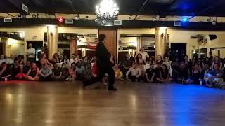 Ariadna Naveira and Fernando Sanchez perform at the NYC All Night Milonga