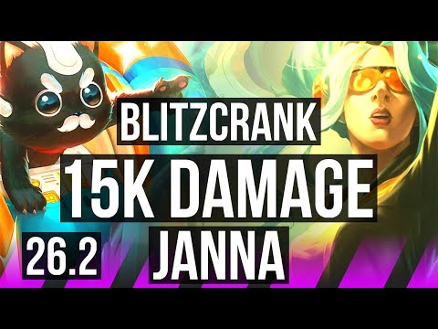 BLITZCRANK & Corki vs JANNA & Twitch (SUP) | Electrocute, 15K damage | EUW Diamond | 26.2