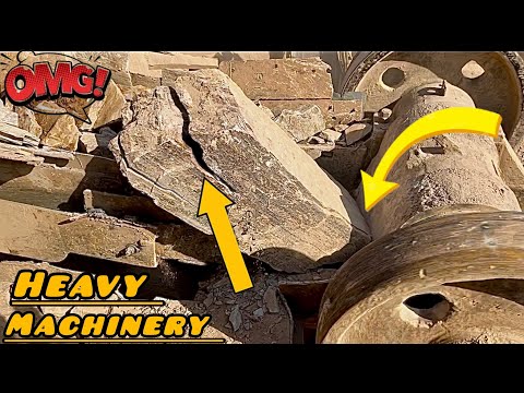 💥STUNT & DRAMA! TWO Workers vs Mega Giant Rock | Insane Crusher Machine Power That Shocks the Worl