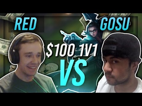 REDMERCY VS HI IM GOSU | $100 1v1 SHOWDOWN!! - League of Legends