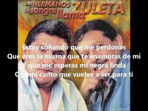 SOBRE LAS NUBES - Hermanos Zuleta (Letra)