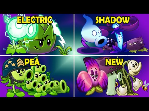 Plants vs. Zombies 2: Gatling Team and 4 random New Team Plants - Team Plants vs Team Plants