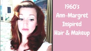 1960&#39;s Ann-Margret Inspired Hair/Makeup~ Retro Long Hairstyle