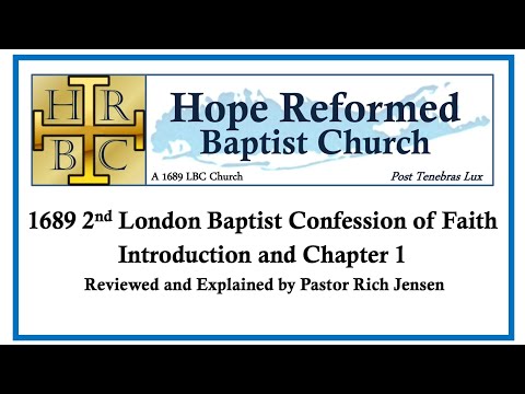 1689 2nd LBCF Intro & Chapter 1