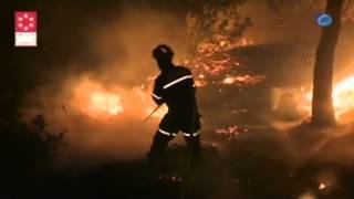 preview picture of video 'El incendio de Castellón, estabilizado y sin llamas'