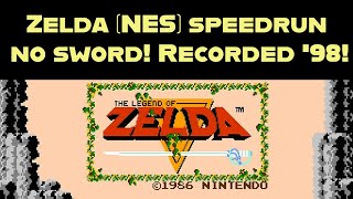 Zelda (NES) Swordless Speedrun recorded in 1998!