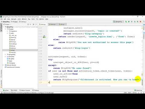 Advancing the blog in Django || Bangla tutorial Part 2/2(Activate account from link)
