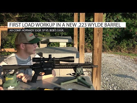 First Load Workup in our New .223 Wylde Barrel