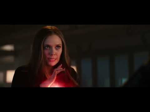 Wanda and Hawkeye vs Vision - Captain America Civil War 2016 Movie Clip