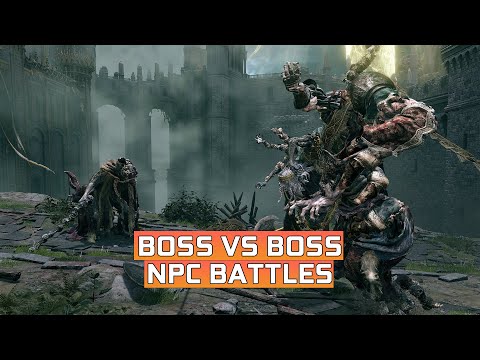 Margit, the Fell Omen VS Godrick the Grafted - Elden Ring NPC Fights