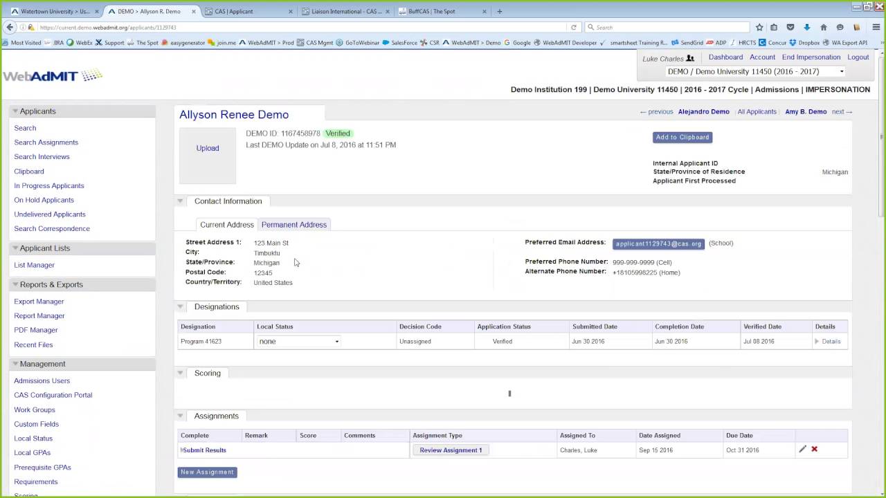 Training: NAFCAS WebAdMIT Application Sorting Session 1
