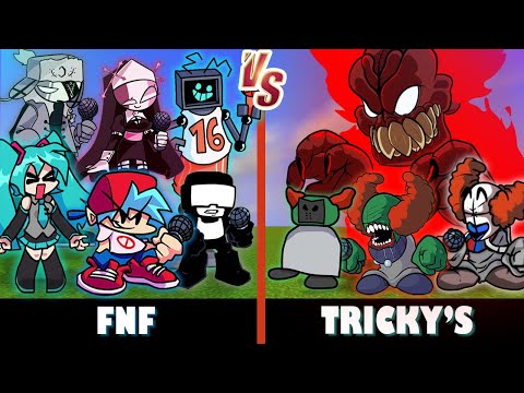 Dave - Friday Night Funkin' vs. Tricky's | Minecraft (OP BATTLE?!)