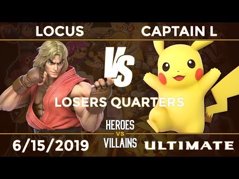 Heroes vs Villains: Losers Quarters - TGS|Locus (Ken, Ryu, Mii Brawler) vs TGS|Captain L (Pikachu)