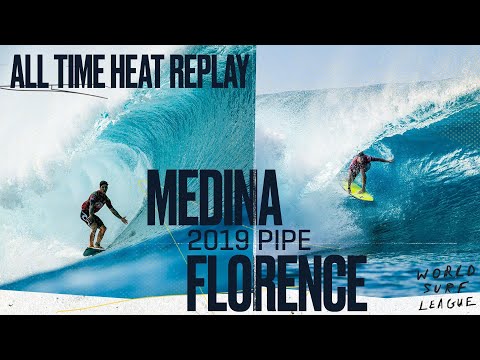 ALL TIME FULL HEAT REPLAY Gabriel Medina vs John John Florence | 2019 Pipe