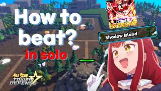 Solo Beating Shadow Island Raid Extreme | Roblox Astd |