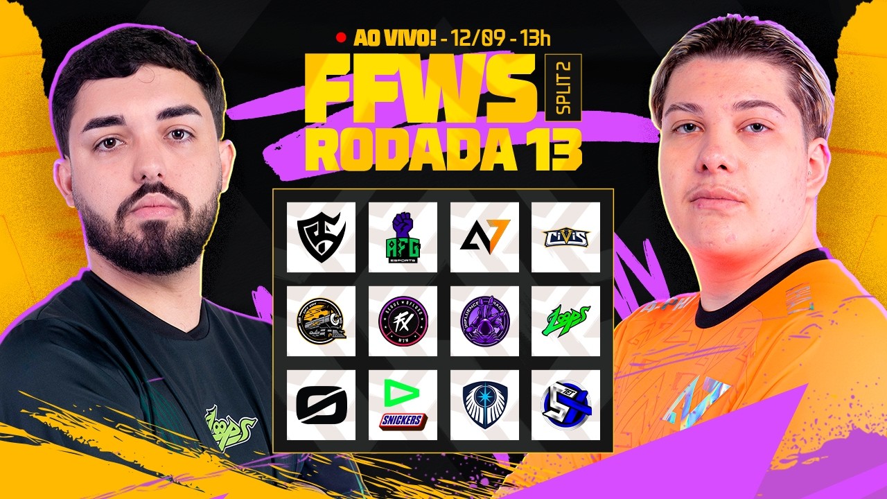 🔴 FREE FIRE AO VIVO: FFWS BRASIL SPLIT 2 | RODADA 13