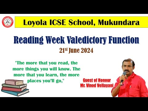 Reading Week Valedictory Function 2024-25