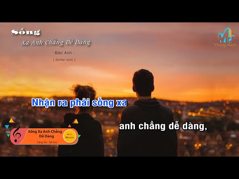 [Karaoke] Sống Xa Anh Chẳng Dễ Dàng - Bảo Anh (Guitar Solo Beat), Muối Music | Tháng Năm