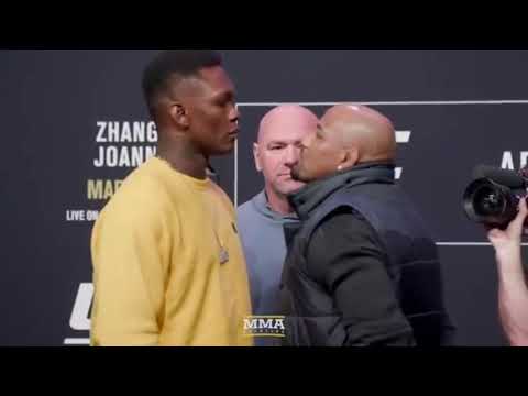 UFC 248: Israel Adesanya, Yoel Romero Have Dance Off  After Staredown - MMA Fighting