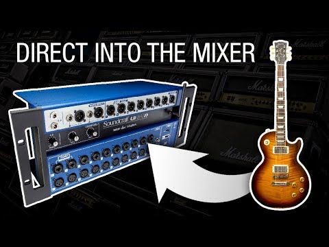 DIRECT GUITAR INTO SOUNDCRAFT Ui SERIES - BEST SETTING ROCK/METAL