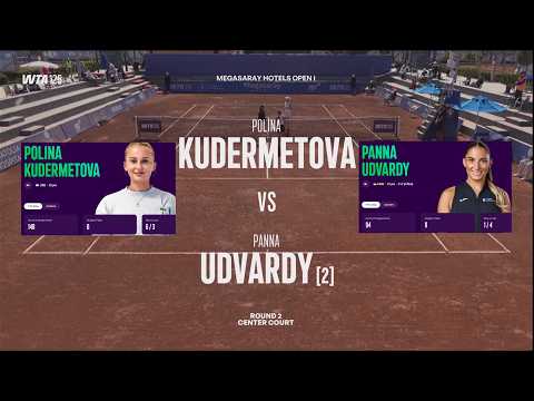 Polina Kudermetova (UZB) vs  (2) Panna Udvardy (HUN)  -  Game, Set, Match