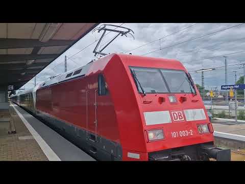 Abfahrt des InterCity 2084+InterCity 2082 "Königsee" am 28.05.2024 in Augsburg Hbf