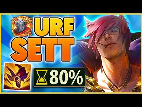 *URF IS BACK* THE FIRST URF SETT GAME ON YOUTUBE (1 SECOND COOLDOWNS) - BunnyFuFuu