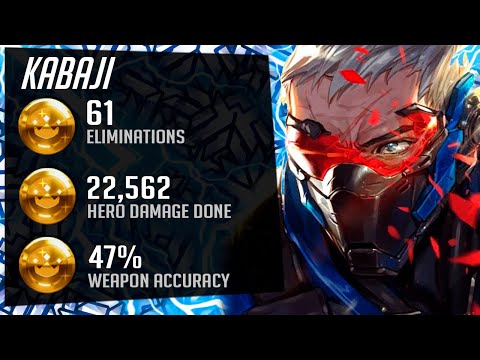 61 ELIMS! Kabaji Dominating as Soldier 76! [ Overwatch Season 31 Top 500 ]