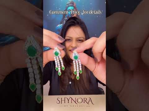 Emerald Drop Elegance Necklace Set