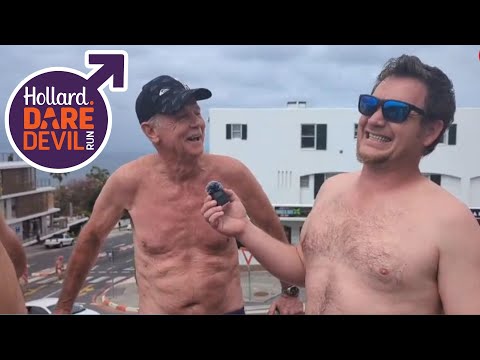 Ballsy daredevils in purple speedos hit Plettenberg Bay